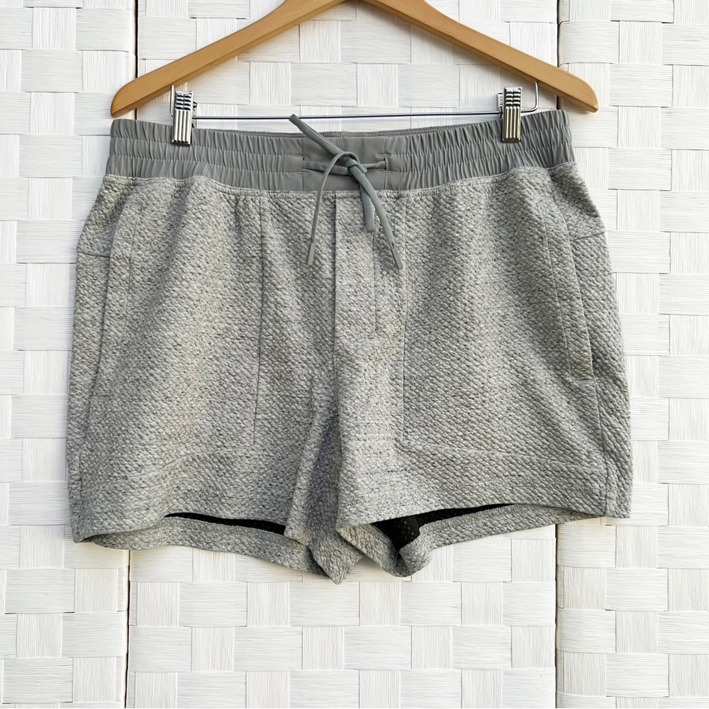 Lululemon Textured Double Knit Cotton Shorts (At Ease)